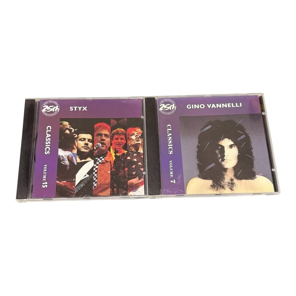 Styx Gino Vannelli CD Lot Classics Vol 15 7 A&M Records Rock Pop 70s 80s Hits